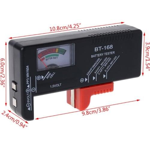 Universal Battery Tester AA AAA C D 9V Button Cell Checker Volt Tester Checker B85B