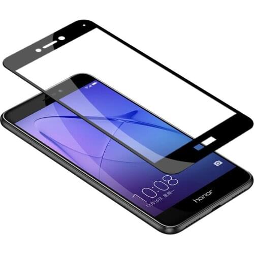 9H 2.5D Tempered Glass Full cover For Huawei honor 8 Lite Screen Front Film Honor P8 Lite 2017 Protective Cover Case 8Lite Glass