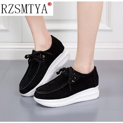 Spring New Women Platform Rocking Shoes Casual Fashionable Womens Chunky Designer Sneakers Zapatillas Con Plataforma Mujer