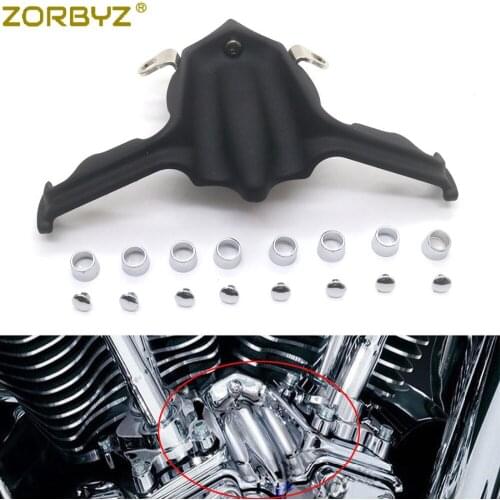 ZORBYZ Matte Black Lifter Block Cover Tappet Accent For Harley Twin Cam Touring 99-17