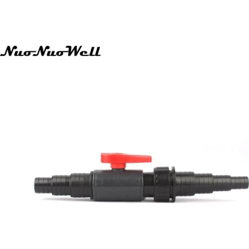 1pcs NuoNuoWell Plastic 20mm(1/2")~38mm(1 1/2") Hose Valve Fish Pond Joint Pipe Adapter Aquarium Fittings Fish Tank Connector