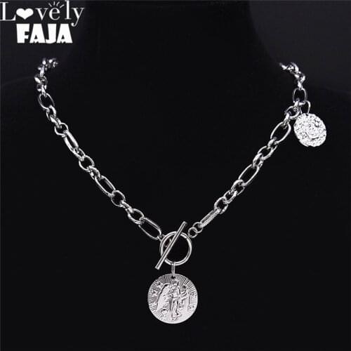 12 Constellations Stainless Steel Virgo Necklace Women Silver Color Charm Necklaces Jewelry gargantilla mujer NPY5S03