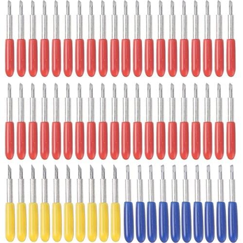 60pcs/lot 30/45/60 Degrees Blade for Roland Cricut Cutting Plotter Vinyl Cutter Offset Knife Blades Carving Tools