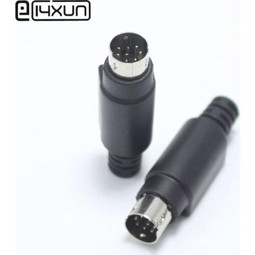 1pcs PLC 8 Pin Male Plug MD8 S Terminal Connector Welded Mini 8P Signal Cable Adapter