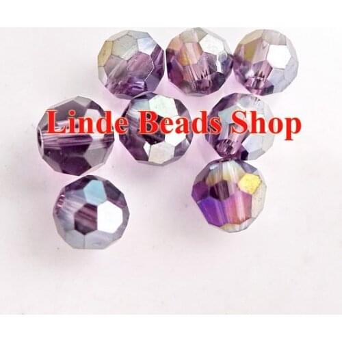 Free shipping AAA Top Quality 6mm Amethys AB colour Crystal 5000 Round faced Beads 600pcs/lot RB0600428AB