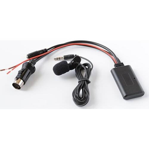 Bluetooth AUX Cable With Microphone For Kenwood 13-pin CD Stereo Bluetooth Module Aux Receiver Cable Adapter
