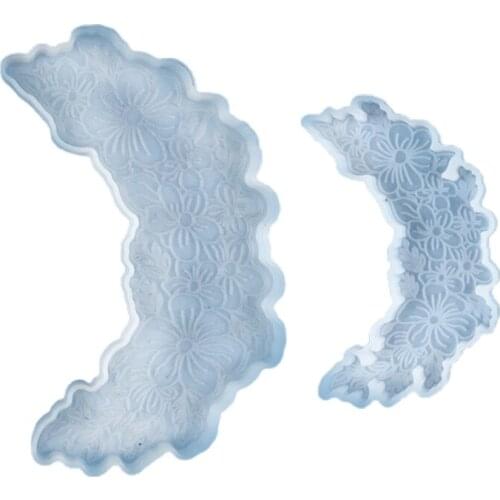 DIY Resin Mold Suitable for Jewelry Silicone Resin Molds Including Moon Coaster Decoration Silicone Mold Pendant