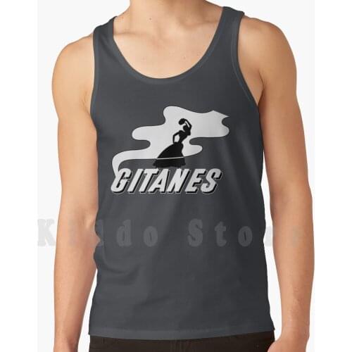 Gitanes Logo tank tops vest 100% Cotton Gypsies Ligier Blonde Flemish France Cosworth Motorsport Motor World Cars