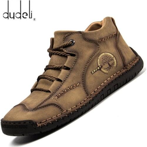 2020 Super Comfortable Casual Leather Shoes Men Boots Soft Leather Loafers Men Shoes Breathable Flats Hot Sale Moccasins Shoes