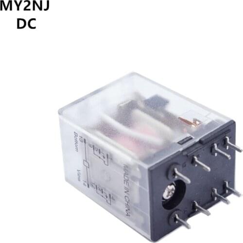 MY2P HH52P MY2NJ DC 12V 24V 36V 48V 110V 220V 8-Pin Coil General Purpose DPDT Micro Mini Electromagnetic Relay