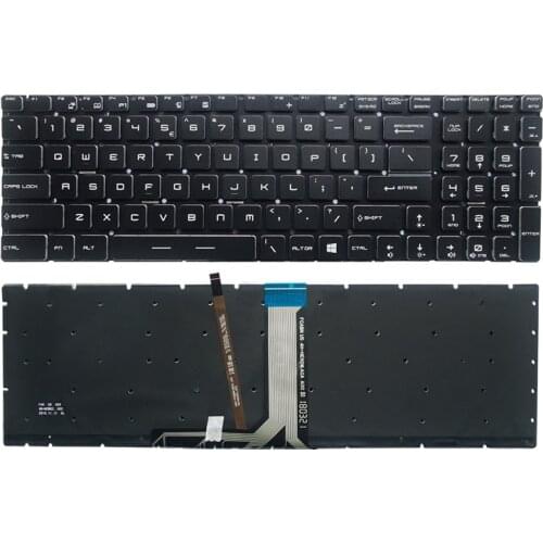 New English Crystal RGB backlit colorful Keyboard for MSI GT62 GT72 GE62 GE72 GS60 GS70 GL62 GL72 GP62 GT72S GP72 GL63 GL73 US