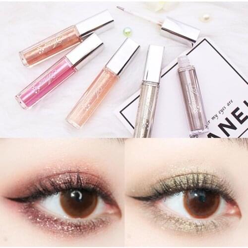 Pearly Glitter Eye Shadow Waterproof Anti-sweat Easy To Stretch Eyeshadow Mermaid Shiny Long-lasting Eye Makeup TSLM1