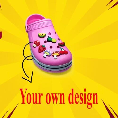 Custom PVC Shoe Charms Key Chain Customization Personal Business Logo Special Design Badge Decoration DIY Promotional Gift