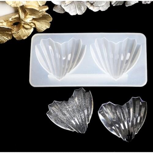 Heart Shell decoration Silicone Mold Jewelry Accessories pendant Tool UV Epoxy Resin Craft DIY Jewelry Tool making