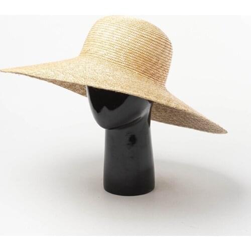 New Classical Wide Brim Straw Hats For Women Simple Sun Hat Outdoor Beach Vacation Kentucky Derby Ladies Hat Girl Cap Summer Top