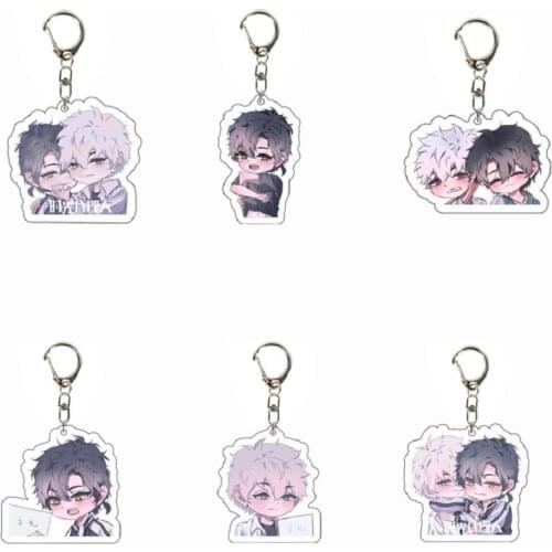 High Quality Cute Anime Time Agent Keychain Cheng Xiaoshi Lu Guang Acrylic Standing Figure Key Chain Key Ring Fashion Brelok