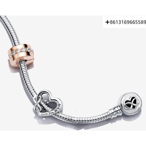 Fashion boutique 925 sterling silver unlimited maternal love series bracelet for men and women