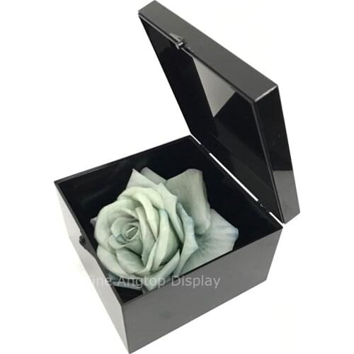 10.4*10.4*6.7cm Square PC Plastic Storage Boxes For Mini Jewelry/Beads/Crafts Case Black Container Display Packaging Display