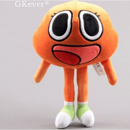 25 CM Anime The Amazing World Plush Toys Doll Peluche Cute Orange Cat Stuffed Animals Toys Baby Kids Christmas Birthday Gift