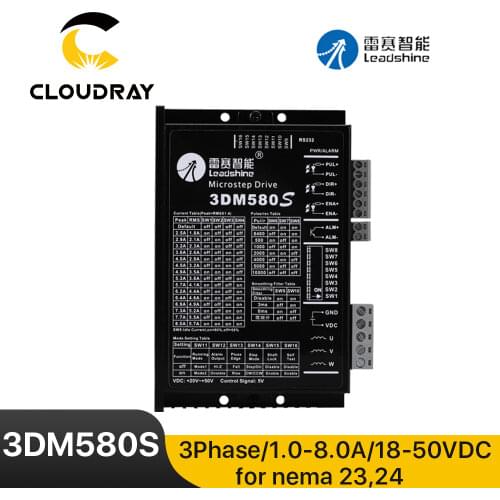 Leadshine 3DM580 3 Phase Stepper Driver for Nema 23 Nema 34 57/86 Stepping Motor CNC Engraving Machine