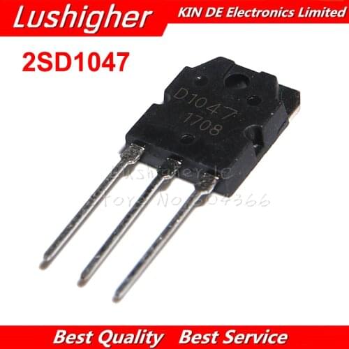 5PCS 2SD1047 TO247 D1047 TO-3P POWER TRANSISTORS New Original IC