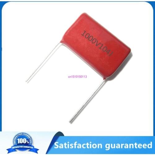 5pcs CBB 1000V 1KV 0.1UF 104J 100NF 1000V 1KV 5% DIP CBB Polypropylene film capacitor 104