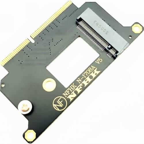 A1708 NVME Adapter for Macbook NVMe PCI Express PCIE to M.2 SSD Adapter Card N-1708A for Macbook Pro Retina 13" A1708 2016 2017