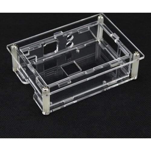 Raspberry Pi 3 Acrylic Case Transparent Shell for 3.5inch Touch Screen Display for Raspberry Pi 3 Model B 3B Plus Enclosure