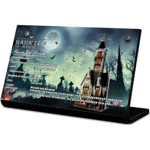 Acrylic display stand brand for Haunted House 10273 toys building blocks