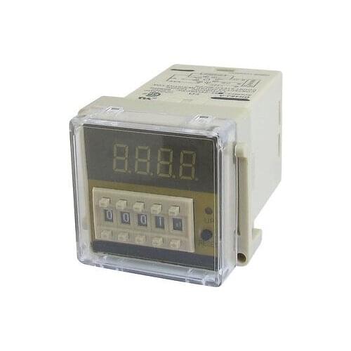 DH48J-A AC 85-245V 60 CPS Digital Counter Relay 1-9999 (x1,x10,x100) 8 Pin
