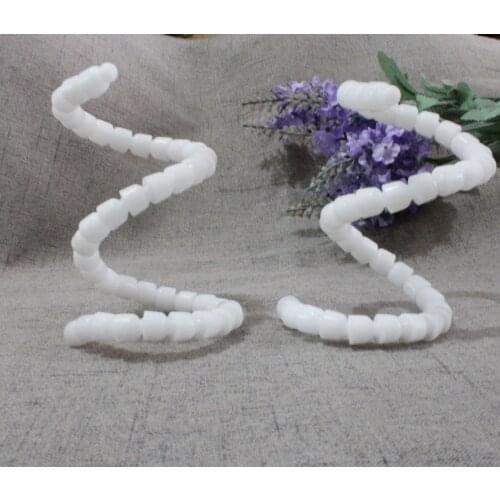 370mm/length 9.5mm diam skeleton toy joint white plastic toy joint for diy doll findings--14.5inch/pcs