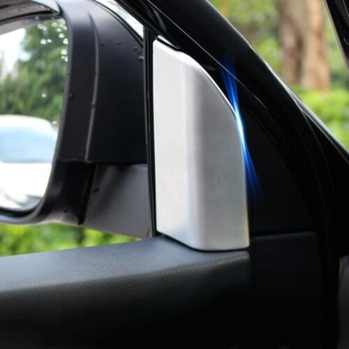 For Toyota Highlander Kluger 2014 2015 2016 2017 2018 ABS Matte interior Front column A-pillar frame panel Cover Trim 2pcs