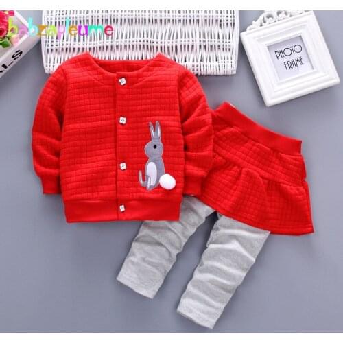 2PCS/0-3Years/Spring Autumn Baby Girls Boutique Outfits Cute Kids Clothes Jacket Coats+Skirt Pants Children Clothing Sets BC1275