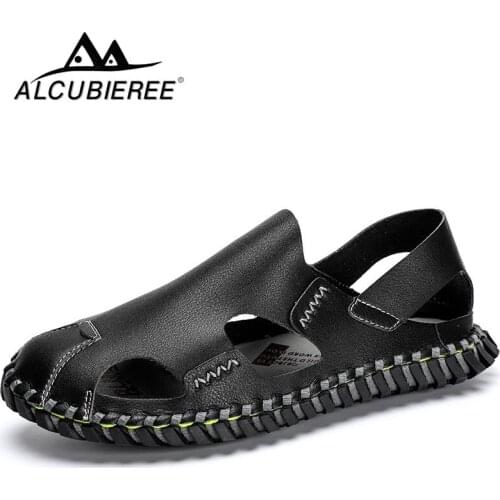 ALCUBIEREE Summer Men Breathable Sneakers Sandal Casual Lace-up Casual Shoes Outdoor High Quality Sandals Walking Footwear