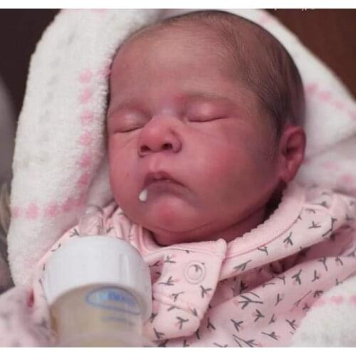 16inch Premie Size Reborn Doll Kit Pip Sleeping Baby Unfinished Doll Parts