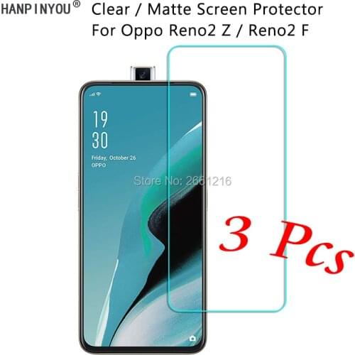 3 Pcs/Lot For OPPO Reno2 Z F Reno 2 Z F 2Z ZF New HD Clear / Anti-Glare Matte Front Screen Protector Touch Film Protection Skin