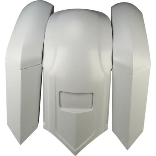 Motorcycle Unpainted Rear Fender Saddlebags For Harley Touring Road King Street Glide Road Glide 2009-2013