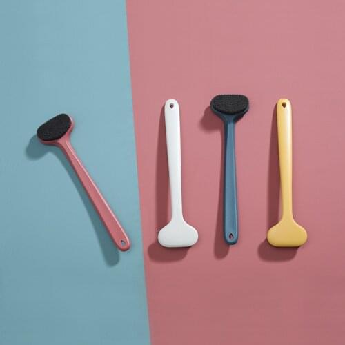 NEW Bath Brush Back Body Shower Sponge Scrubber Brushes with Handle Exfoliating Scrub Skin Massager Exfoliation Bathroom Brush