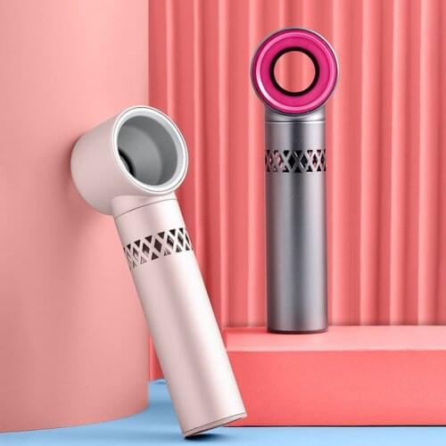 New Design Mini Handheld Bladeless Fan Air Conditioning Blower Desktop Air Cooling Fan For Outdoor Travel hand fan Dropshipping