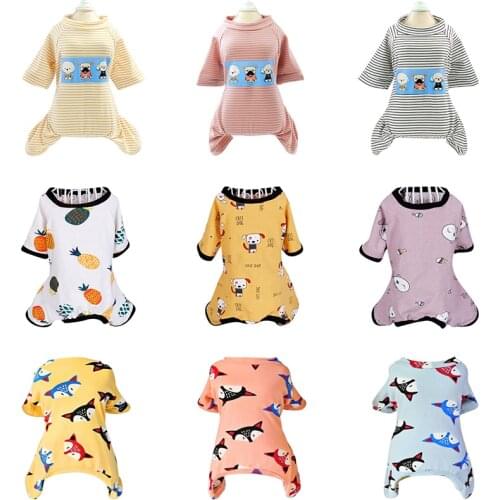 Dog Clothes for Small Dog Pajamas Shirt Sweater Cat Pet Clothes for Dogs Rompers Coat Jacket Winter Pets Cats Clothing Chihuahua