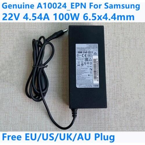 Genuine 22V 4.54A 100W A10024_EPN AC Adapter For Samsung Monitor SE790C-4 S34E790C LS34E790 LS34E790CNS/EN Power Supply Charger