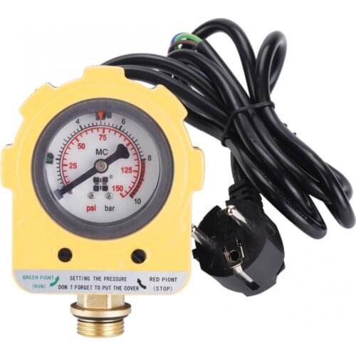 Pressure Control Switch 10 Bar Pressure Controller Unit Electronic Switch for Water Pump EU plug 220V