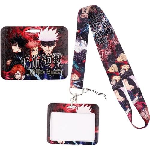 1pcs ZF3040 Anime Boy Lanyard For Key Neck Strap Lanyard ID Badge Holder Key Chain Key Holder Hang Rope Key Rings Kids Gifts