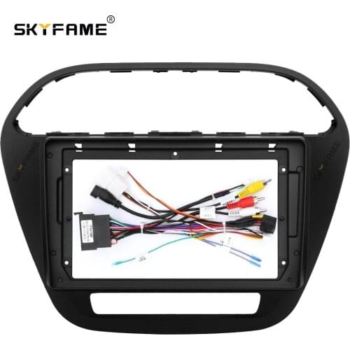 SKYFAME Car Frame Cable For TATA TIAGO 2017-2020 Android Big Screen Dask Kit Fascia Frame Line