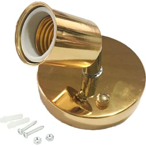 YYSD E27 Bulb Holder Modern Wall Lamps Sconces 180 Degrees Rotation Wall Lights Decor For Bar Restaurant Home