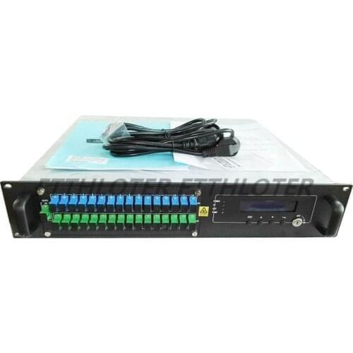 High Power CATV EDFA Optical Fiber Amplifier Without WDM 1550nm 1U/80W 16port*20dbm Fiber Optic Amplifier