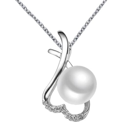 Sinya pearl pendant necklace for women via 18inch 925 sterling silver box chain fashion design choker 2017 hot sale fine jewelry