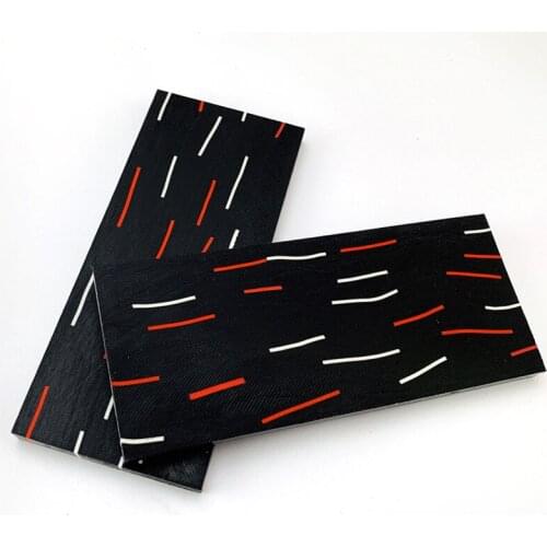 1 Pair Damascus Pattern G10 Knife Handle Patch DIY Material blanks scales slabs Custom DIY Tool