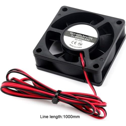 1 Pcs Fan For VORON 2.4 Fan kit 60*60*20mm 24V 6020 Fan With 2 Pin Dupont Wire 3D Printer Accessories