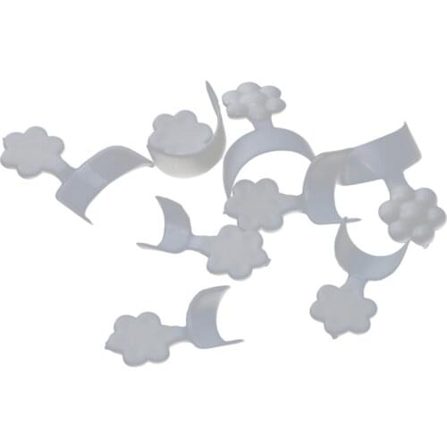 100pcs Short Acrylic False Tips Nail Art Fake False Tips Finger Sticker Extension Tool Poly Jelly Gel Nails Mold Nail Tool